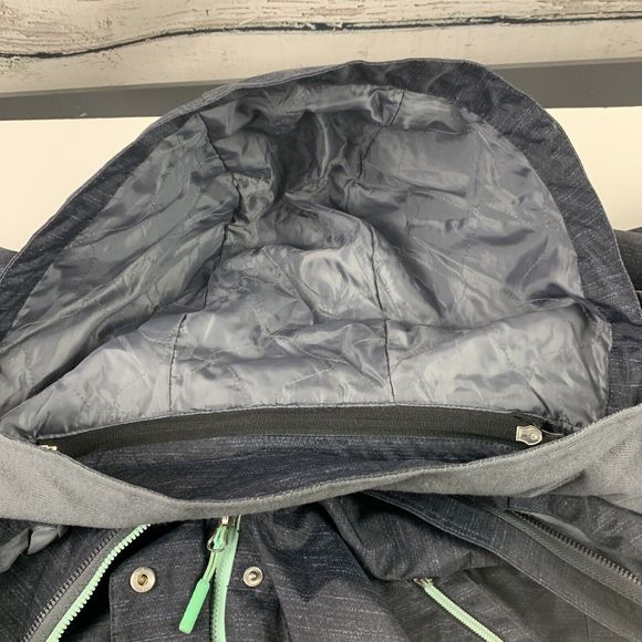 Free Country‎ Women's [Size Medium] Black & Green Hooded Jacket - Picture 3 of 14